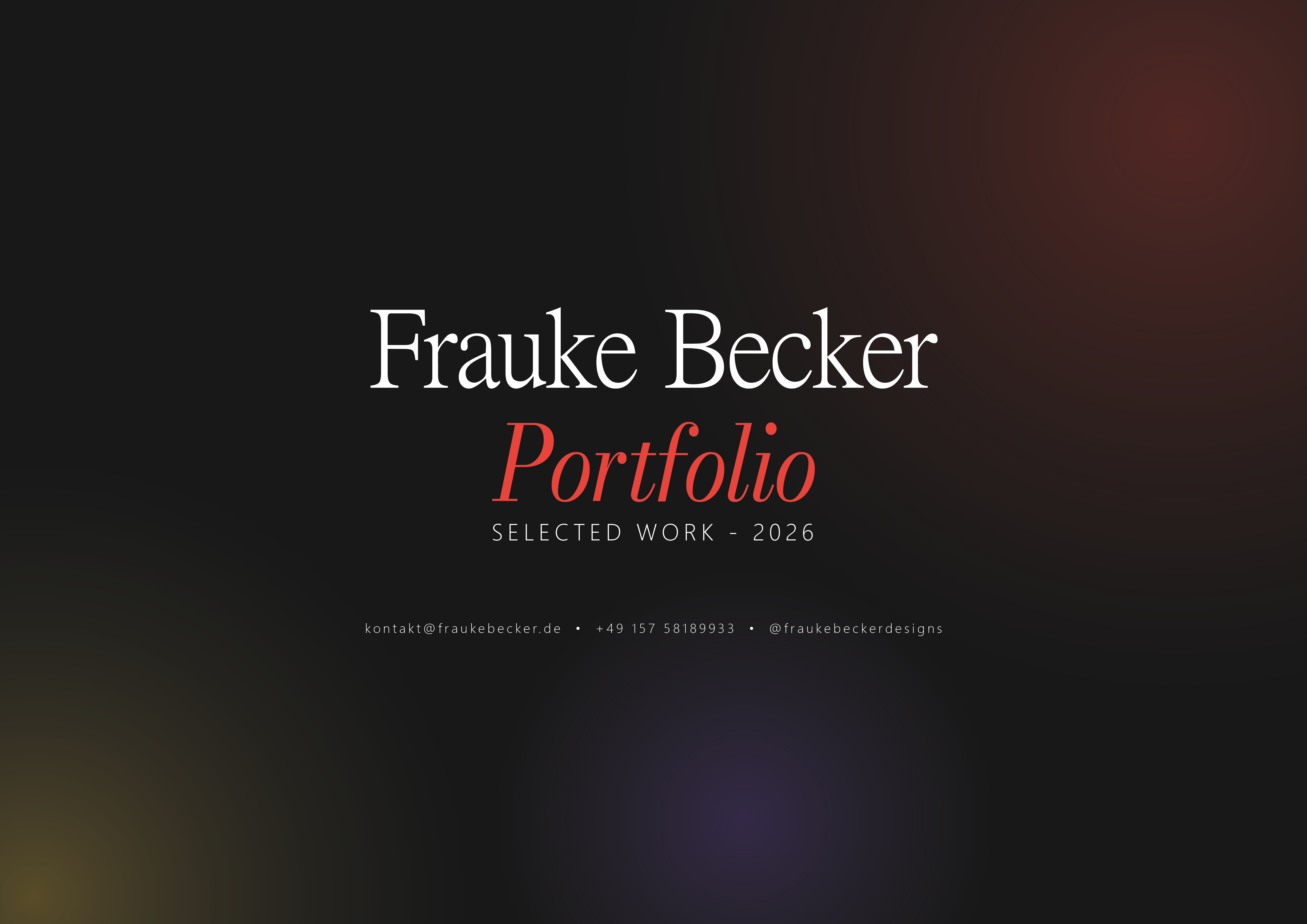 Beauty Products Portfolio — Frauke Becker